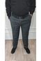 Men's Gray Classic Cut Pleated Fabric Trousers - 6