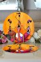 2-Piece Modern Arab 3 Girl Motif Digital Printed Round Charger & Placemat - 3
