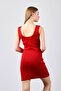 Women's Red U-Neck Mini Camisole Dress - 4