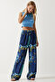 Women Regular Fit Allover Print Palazzo Pants, Multicolor