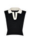 Ekru Polo Yaka T-Shirt Görünümlü Bluz TWOSS24BZ00273 - 9