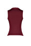 Bordo Fitted/Vücuda Oturan Polo Yaka Esnek Örme Bluz TWOSS24BZ00085 - 8