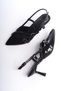 İkparS Mary Jane Black Patent Leather Cross Two-Strap Stiletto Heeled Shoes