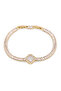 Model Steel Luxury Zircon Stone Elegant Watercourse Bracelet Gold Color - 2