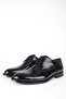 Men's Genuine Leather Black Leather Classic Shoes - 5