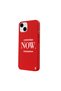 غلاف هاتف من السيليكون باللون الأحمر لهاتف iPhone 13 NOW - 2