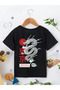 UNISEX RED DRAGON PRINTED CHILDREN'S T-SHIRT
