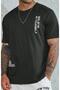 Men's Black Believe Printed Oversize T-shirt