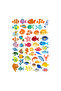 51 Pieces of Fish in Aquarium Sticker Set - Sticker Set Scrapbook Bullet Journal