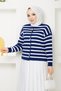 Women's Crew Neck Short Knitwear Cardigan - 4