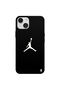 حافظة هاتف من السيليكون باللون الأسود بتصميم NBA لهاتف iPhone 13