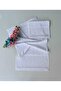 Set of 2 Etamin Stitched Towels (30X50-50X90 cm) - White