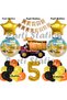 Construction Concept Truck Balloon Set 5 Years Old Construction Theme Truck Birthday Balloon Set