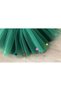 Colorful Pompom Detailed Green Tutu Skirt and Buckle Set - 7