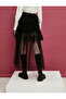 Tutu Skirt Asymmetrical Cut Layered Lined Elastic Waist - 5