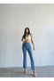 Iceblue Crop Fit Women's Pants Straight New Model New Jeans Maria - 4