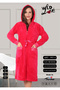 Women's Hooded Lace Zippered Short Dressing Gown