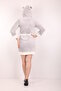 Women's Hooded Embroidered Zip-Up Short Robe - 3