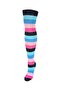 Women's Colorful Striped Quality Cotton Knee High Socks - 2