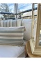 2-Piece Linen Tassel Detailed Throw Pillow Set Mint - Ecru - 6