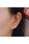 Minimalist Design Polar Star Antiallergic Steel Earrings - Tarnish-Free Gold Plated - 4