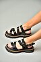 S996075509 Black Women's Sandals - 2