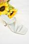 S590033709 White Thin Heeled Women's Slippers - 7