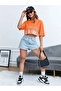 Women's California Printed Oversize Crop T-shirt - 3