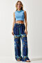 Women Regular Fit Allover Print Palazzo Pants, Multicolor - 3