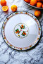 No 60 Enamel Tray Tableware, Food Presentation Tray, Floor Table Zinc ~58 cm - 2