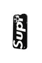 غلاف هاتف من السيليكون باللون الأسود لهاتف iPhone 12 Pro بتصميم SUP - 2