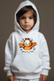 Children's Garfield Printed Hooded Sweatshirt-Kids Hooded White Sweat