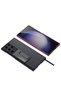 Galaxy S24 Ultra Compatible Case Leather Surface Look Great Cutout Stand Cover - 4
