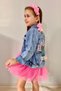 Flower Embroidery Embroidered Girl's Jeans Jacket Girl's Jeans Coat (BUY 1 YEAR OLD) - 5