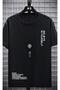 Men's Black Believe Printed Oversize T-shirt - 2