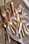 Epsilon Sweet Knife - Complete Matte Gold Flower - 12 Pcs - 2