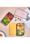 2 Layers Food Storage Container Lunch Box Set - Athlete Diet Student Fitness School Work Lunch Box - 3