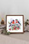 Wooden Framed Painting Set Redbird