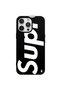 غلاف هاتف من السيليكون باللون الأسود لهاتف iPhone 13 Pro بتصميم SUP