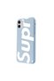 غطاء هاتف سيليكون لهاتف iPhone 11 SUP بتصميم أزرق اللون - 2