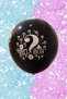 Black Large Size Gender Reveal Party - Balloon and Confetti - 4