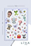 8 Sheets Cute Animal Sticker Set - 5