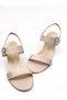 Sony Beige Colored Buckle Detailed Sandals Heeled Shoes - 5