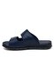 Taşpınar 204 100% Genuine Leather Orthopedic Men's Summer Comfortable Slippers with Adjustable Velcro - 4