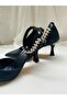 Women's Evening Dress Shoes Satin Ankle Stone Detailed 6cm - 6