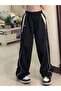 Parachute Fabric Black Jogger Sweatpants Trousers
