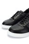 Genuine Leather Men's Black Sneakers - Sports Shoes - 3