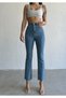 Iceblue Crop Fit Women's Pants Straight New Model New Jeans Maria