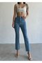 Iceblue Crop Fit Women's Pants Straight New Model New Jeans Maria - 3
