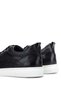 Genuine Leather Men's Black Sneakers - Sports Shoes - 4